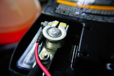Yellow stuff on car battery discount