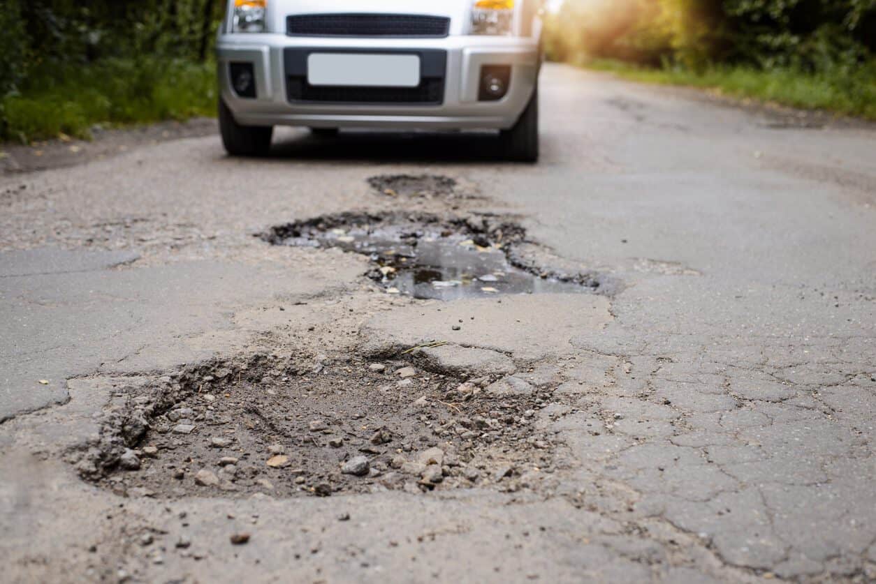 pothole car and tire damage VIP