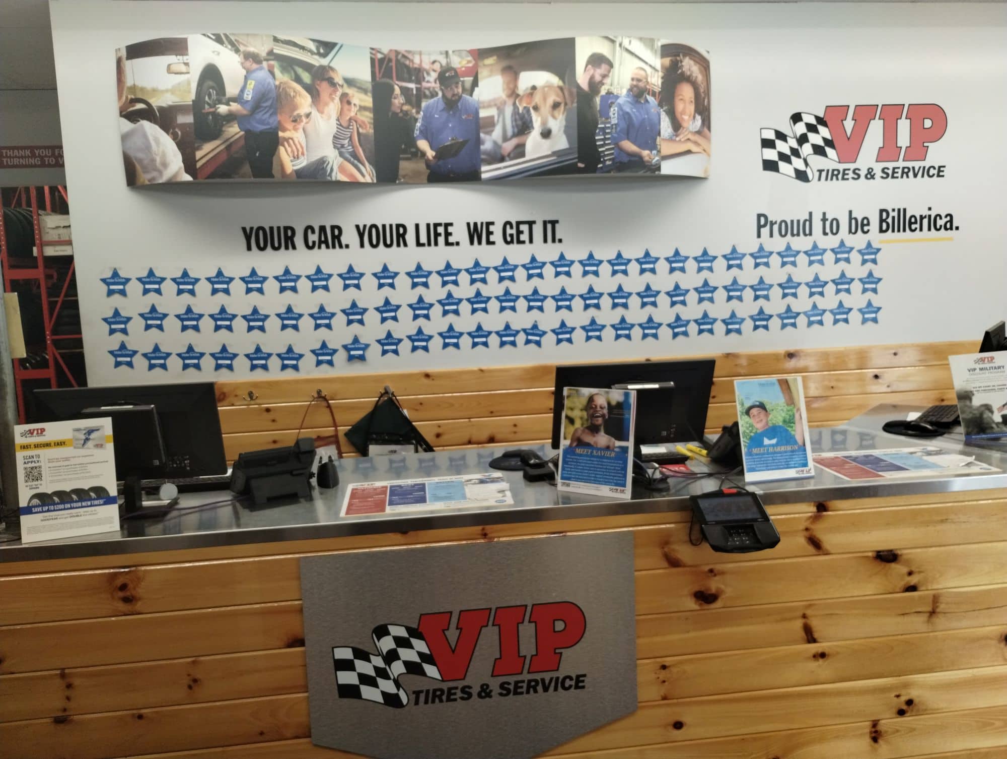 VIP Tires Make A Wish Donation Stars