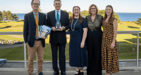 Lawrence Hollins, publisher at Down East Publications, Tim Winkeler, president and CEO of VIP, Colleen Chassie, director of marketing at VIP, Nancy Marshall, CEO of Marshall Communications, and Connor Rose Hughes, digital marketing manager at VIP.